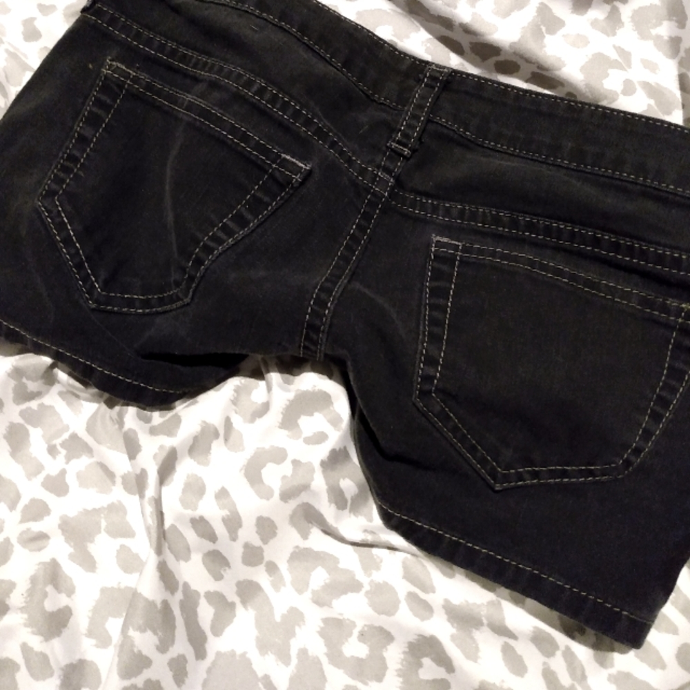 City Streets black denim shorty shorts - Picture 7 of 7